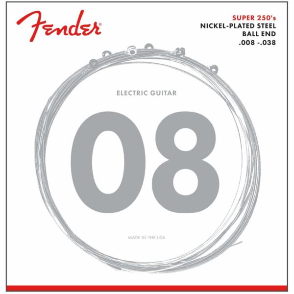Encordoamento para Guitarra ACO 0.08 250XS Niquelado Fender