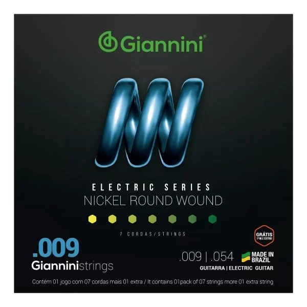 Encordoamento Giannini 09 Para Guitarra 7 Cordas - Promoção - Imagem 2