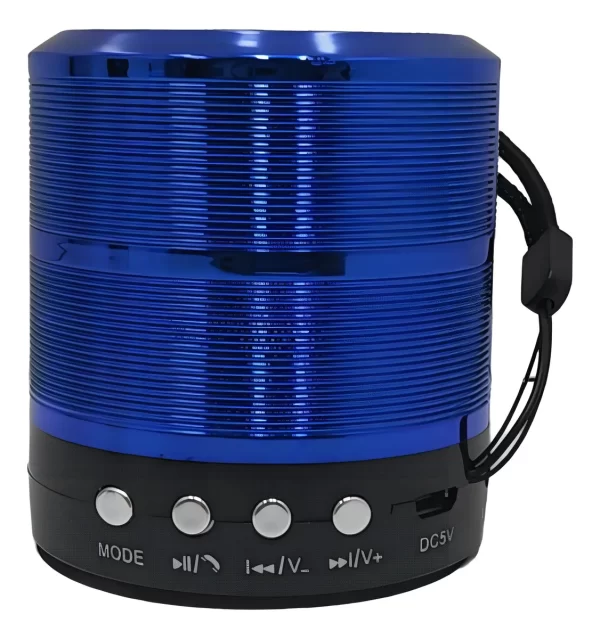 Mini Caixinha Som WS 887 Bluetooth Portátil Usb Mp3 P2 Sd Rádio - Imagem 5