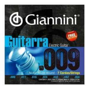 Encordoamento Giannini 09 Para Guitarra 7 Cordas - Promoção