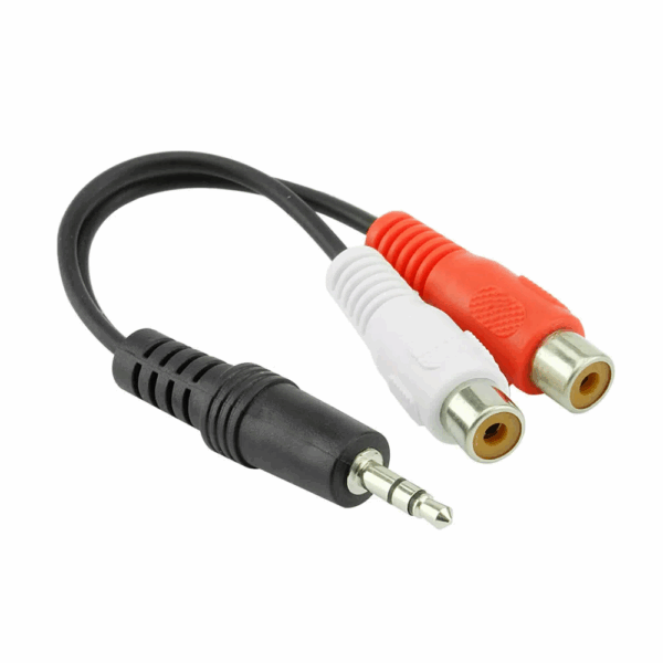 Cabo De Áudio P2 Macho Estéreo X 2 Rca Fêmea Av2 15cm - Promoção - Imagem 4