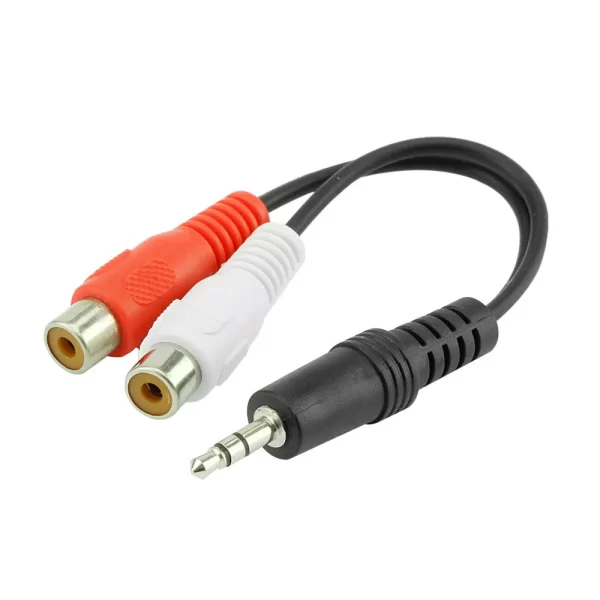 Cabo De Áudio P2 Macho Estéreo X 2 Rca Fêmea Av2 15cm - Promoção - Imagem 5