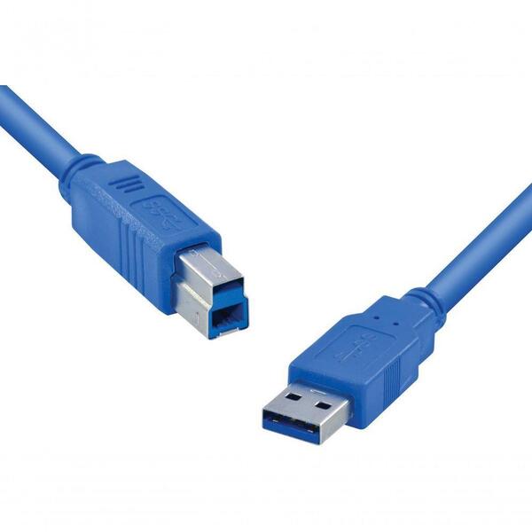 Cabo Usb 3.0 A Macho X Usb B Macho 1,5 Metros U3ambm-2 - Imagem 3