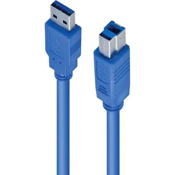 Cabo Usb 3.0 A Macho X Usb B Macho 1,5 Metros U3ambm-2 - Imagem 4